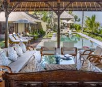 Вилла Cemara, Гостиная с видом на океан