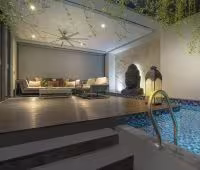 Villa Balimu, Wohnzimmer im Freien