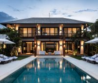 Villa Gendang, Piscine au coucher du soleil